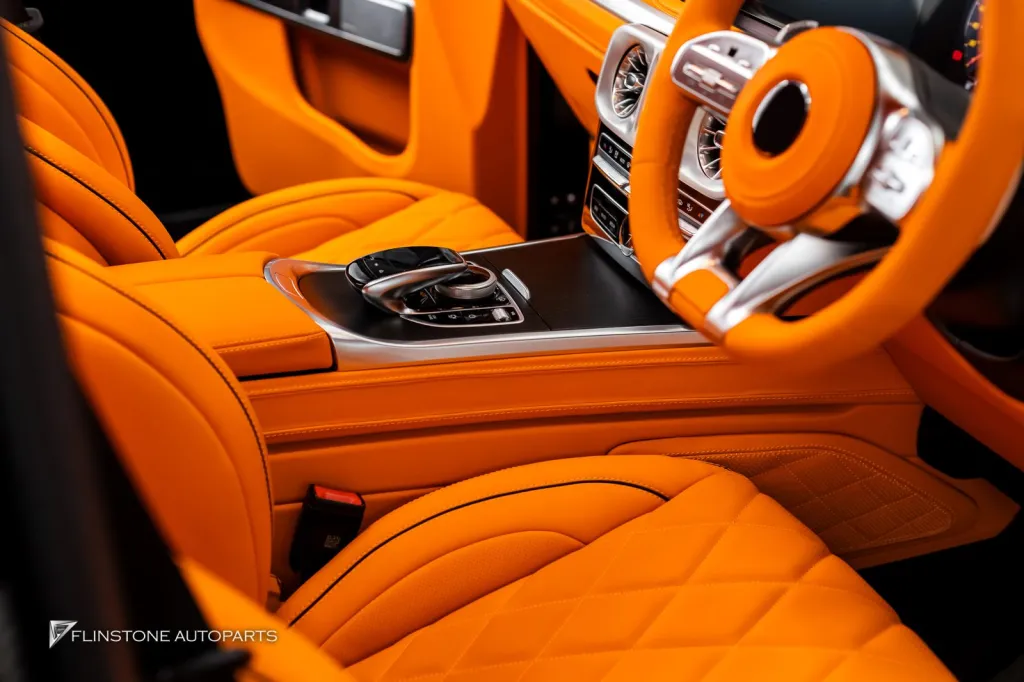 Mercedes Benz Gclass Parts Kit Brabus Full Body Wheels Usus Orange Interior