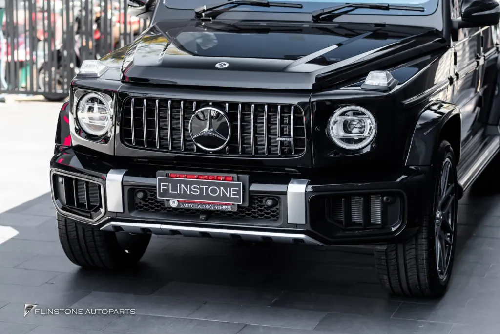 Mercedes Benz Gclass ชุดพาร์ทกันชนหน้า บันไดไฟฟ้า ล้อ Usus ฟิล์ม
