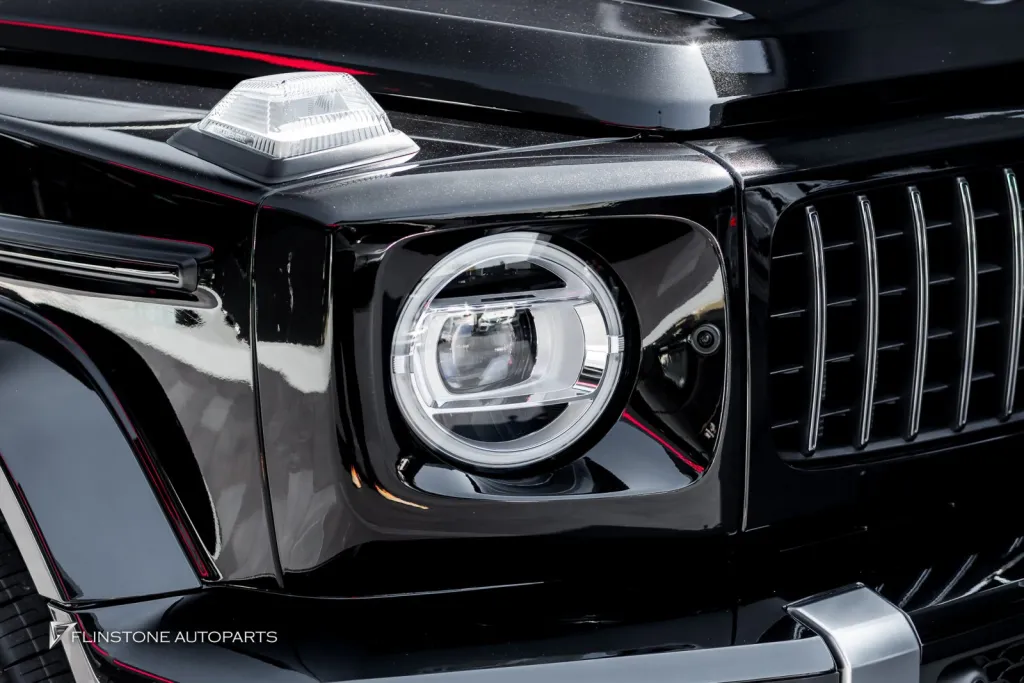 Mercedes Benz Gclass ชุดพาร์ทกันชนหน้า บันไดไฟฟ้า ล้อ Usus ฟิล์ม