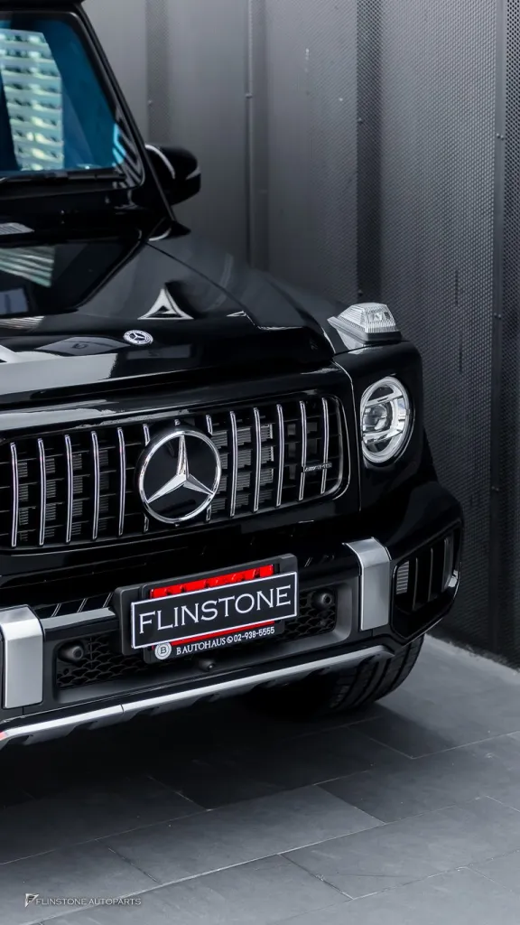 Mercedes Benz Gclass ชุดพาร์ทกันชนหน้า บันไดไฟฟ้า ล้อ Usus ฟิล์ม
