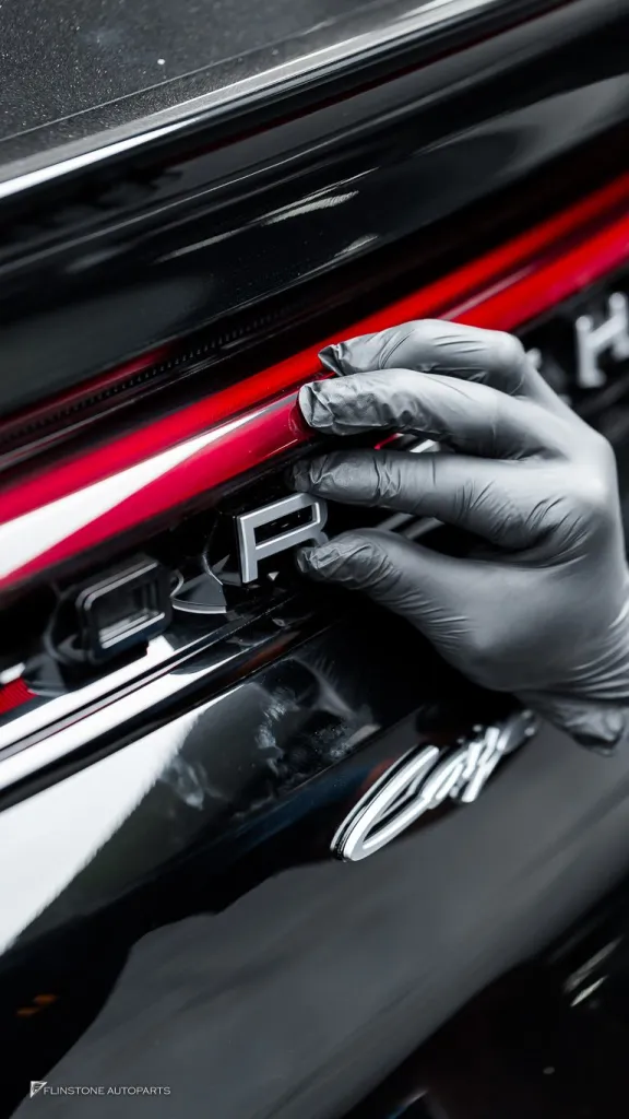 Porsche Cayenne โลโก้เงิน