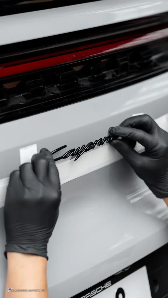 Porsche Cayenne โลโก้ดำ ปลายท่อ