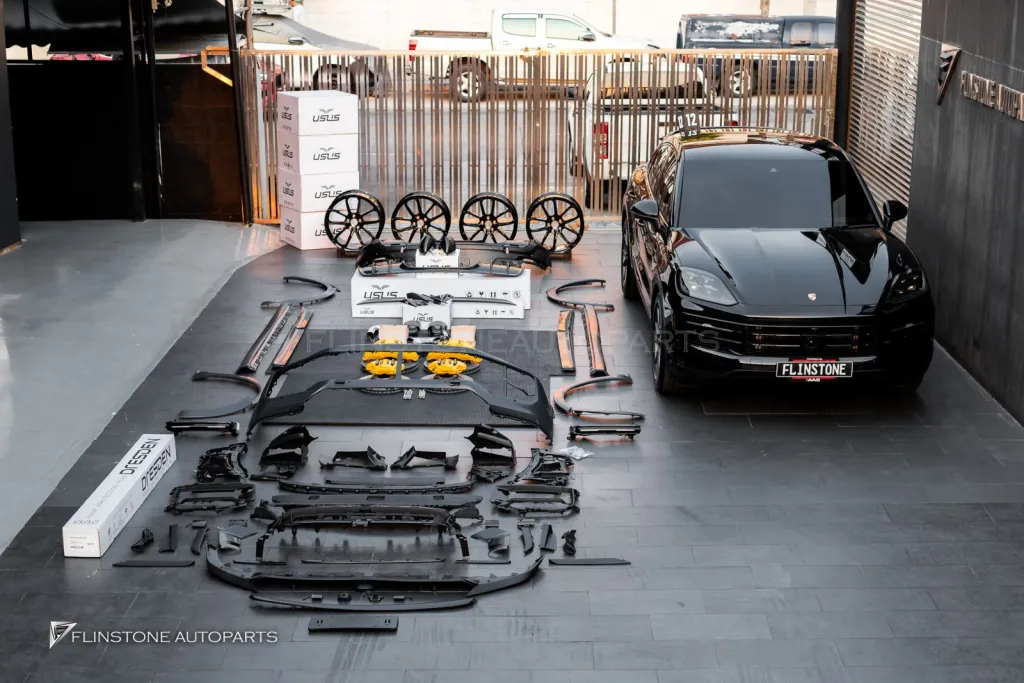 Porsche Cayenne S to Turbo GT Carbon Parts Usus Wheels
