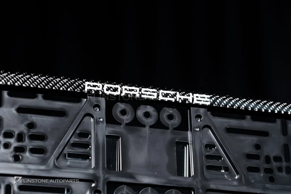 carbon licence plate frame