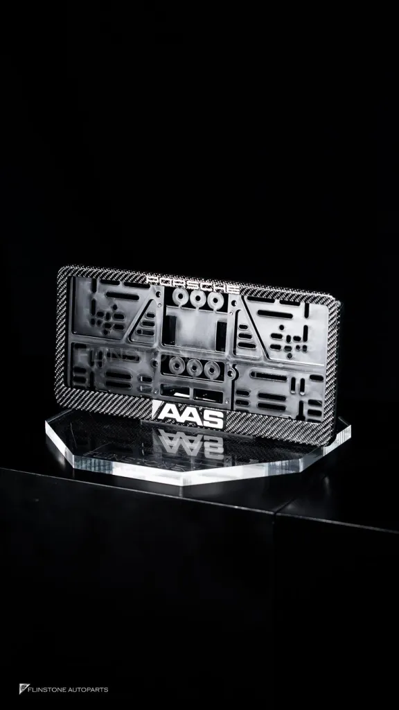 carbon licence plate frame