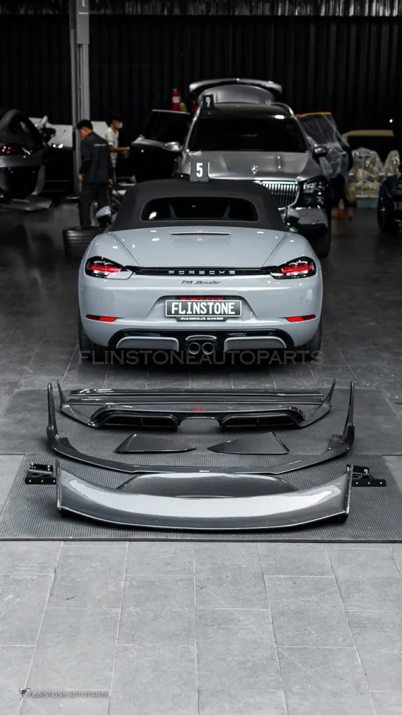 Porsche 718 Boxster 碳纤维部件套装 CMST Wing GT4 V.2