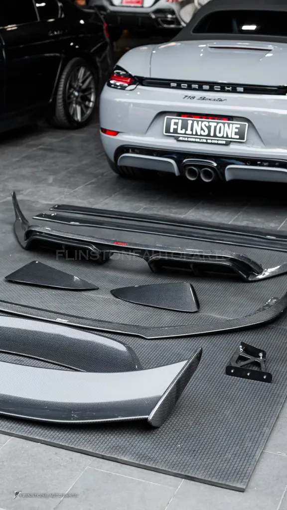 Porsche 718 Boxster 碳纤维部件套装 CMST Wing GT4 V.2