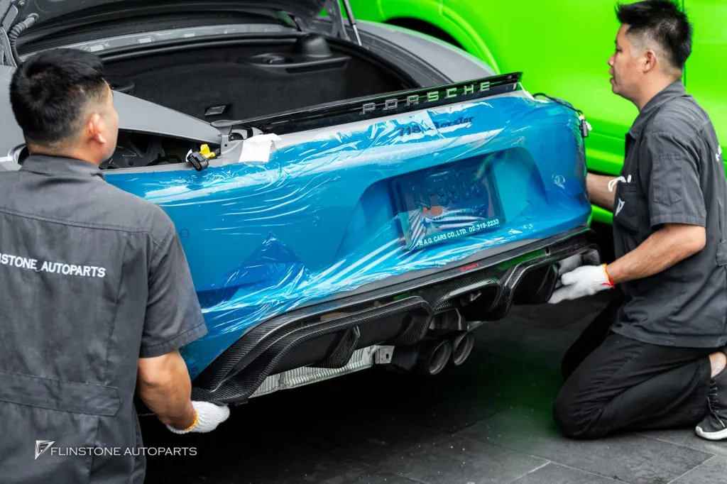 Porsche 718 Boxster 碳纤维部件套装 CMST Wing GT4 V.2