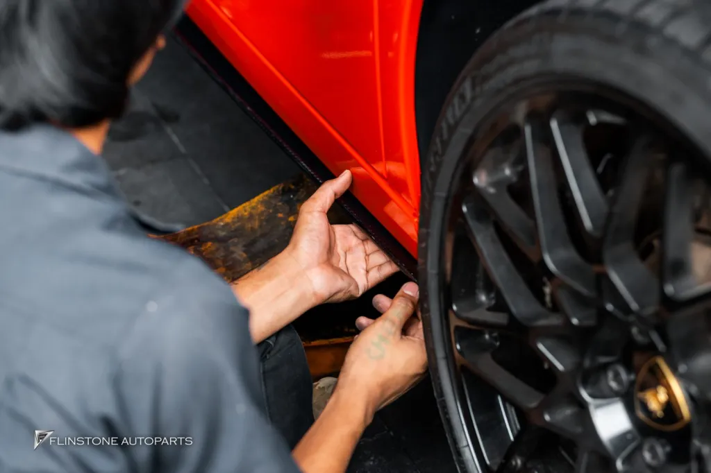Lamborghini Gallado กันชนหน้า ดิฟ สเกิร์ต ปลายท่อ
