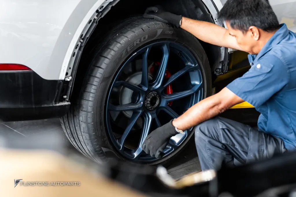 Porsche Cayenne ถอดล้อ Deep blue