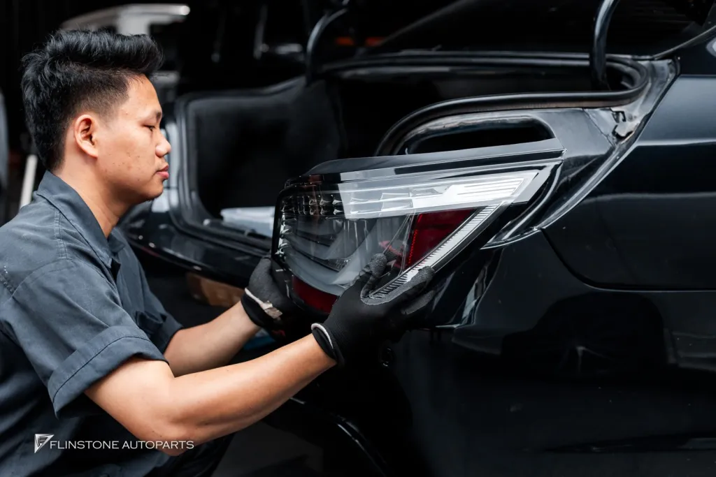 BMW E60 Front Bumper Tail Lights Emblems M