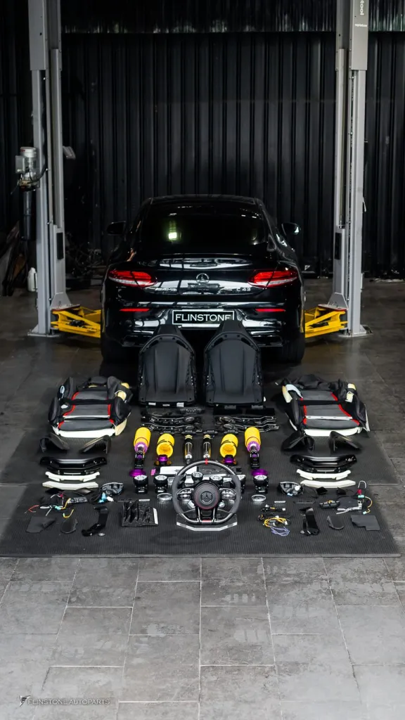 Mercedes Benz C43 พวงมาลัย โช้ค Kw เบาะ AMG ลำโพง ไฟช่องแอร์