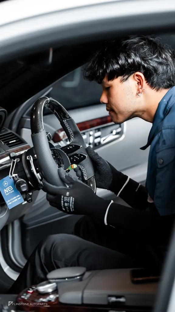 Mercedes Benz W221 S65 พวงมาลัย โลโก้