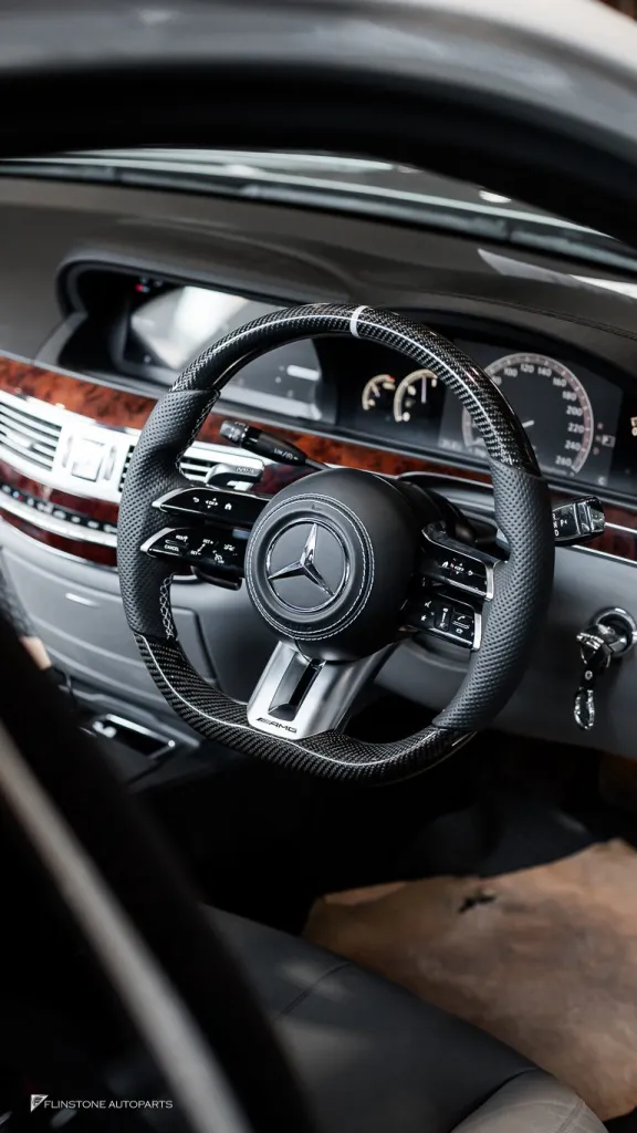 Mercedes Benz W221 S65 พวงมาลัย โลโก้