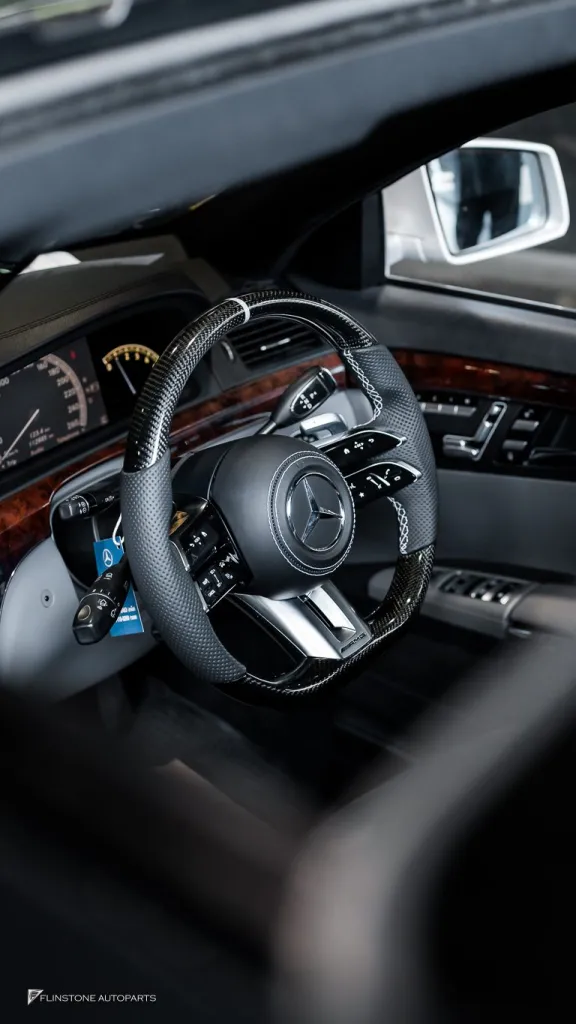 Mercedes Benz W221 S65 พวงมาลัย โลโก้