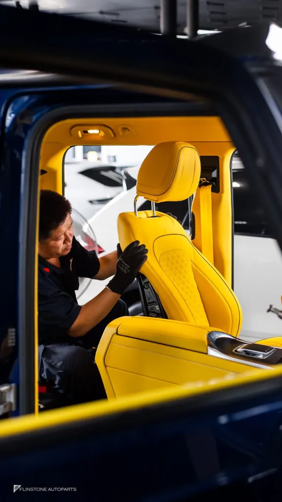 Mercedes Benz Gclass ภายในเหลือง ชุดพาร์ท G63 เบรค บันไดไฟฟ้า ท่อ Thor Active Sound ล้อ Usus