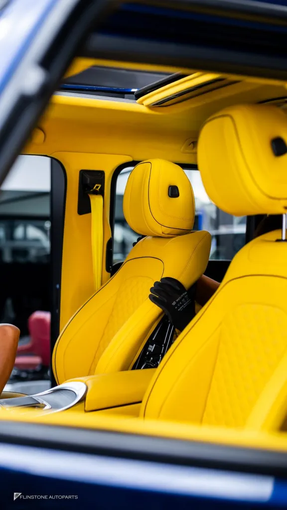 Mercedes Benz Gclass ภายในเหลือง ชุดพาร์ท G63 เบรค บันไดไฟฟ้า ท่อ Thor Active Sound ล้อ Usus