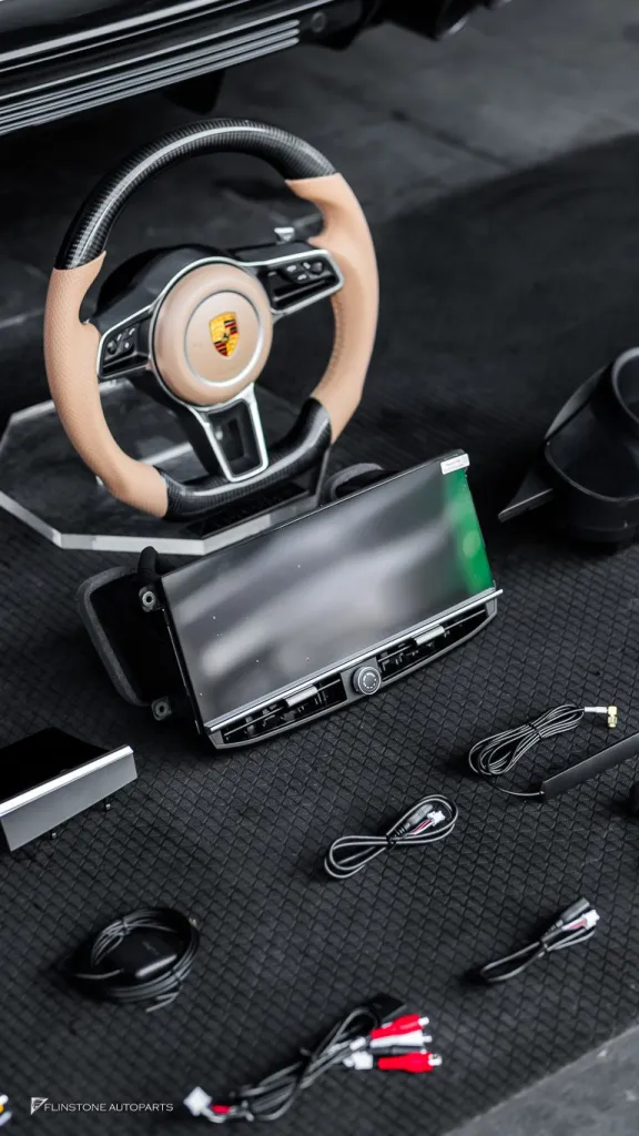 Porsche Panamera จอ Dual Screen พวงมาลัย ช่องแอร์