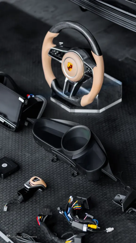 Porsche Panamera จอ Dual Screen พวงมาลัย ช่องแอร์