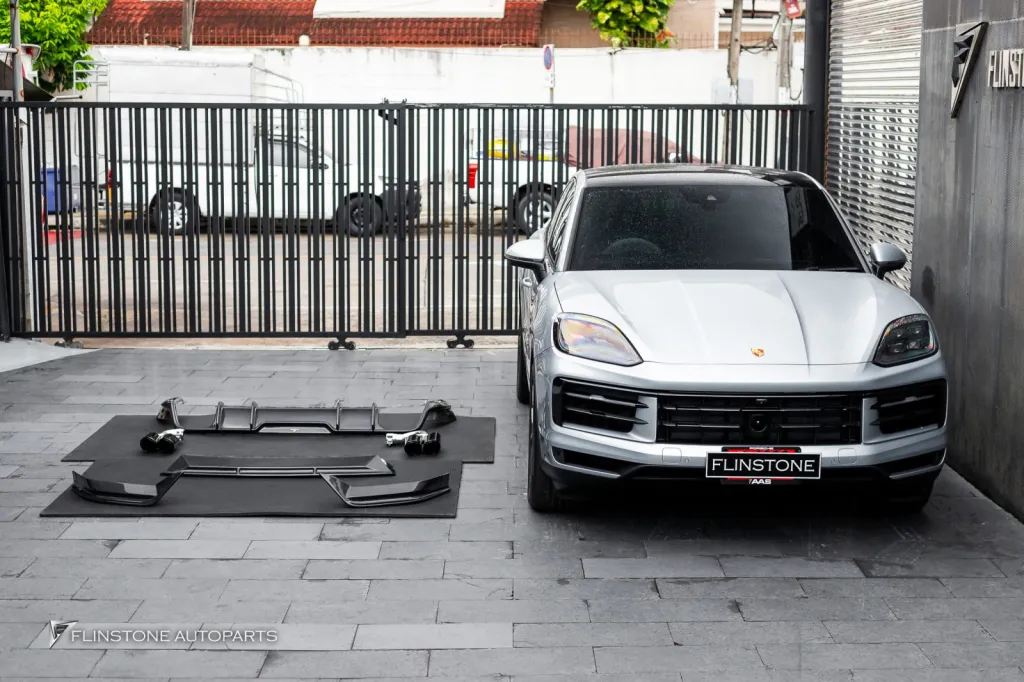 Porsche Cayenne 碳纤维部件 FD Design 排气尾喉