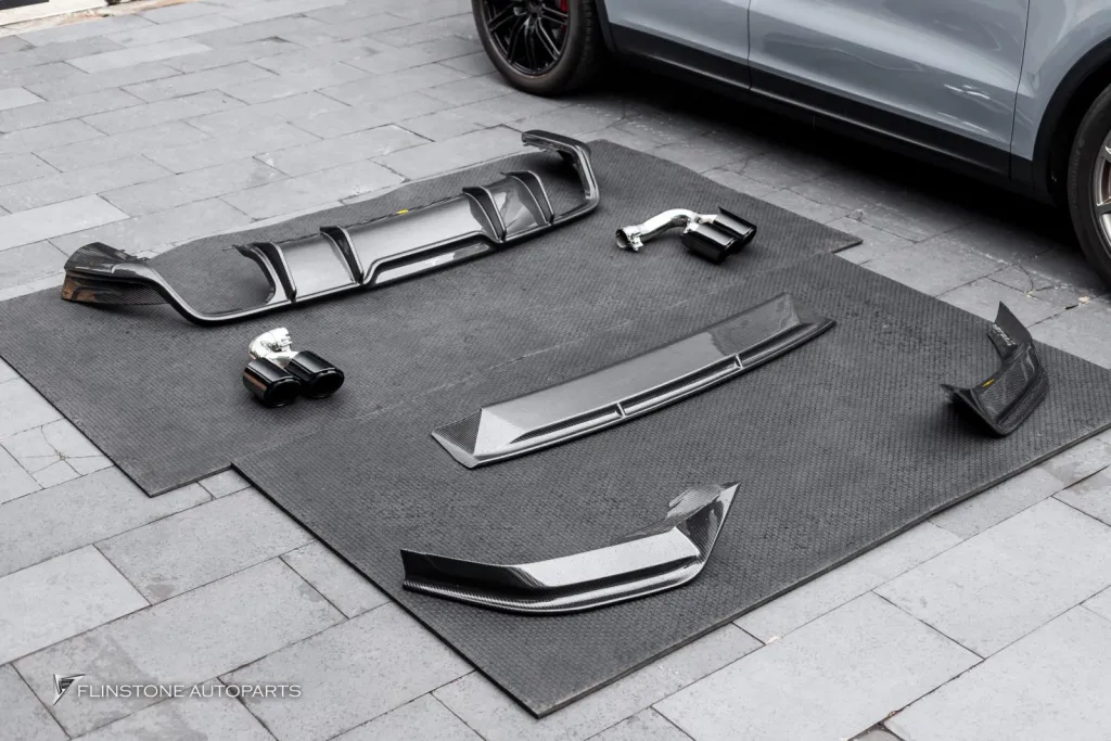 Porsche Cayenne 碳纤维部件 FD Design 排气尾喉