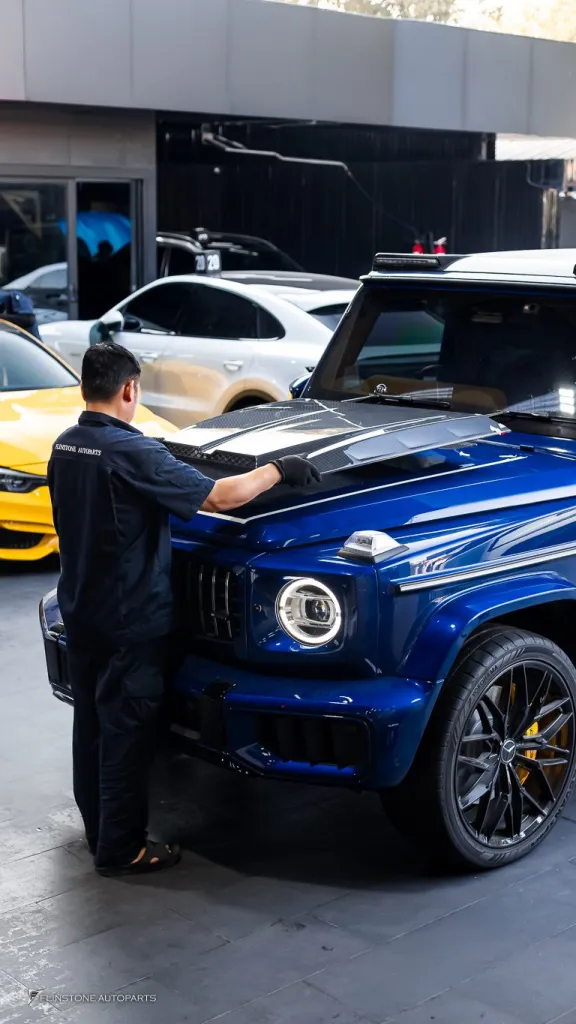 Mercedes Benz Gclass ภายในเหลือง ชุดพาร์ท G63 เบรค บันไดไฟฟ้า ท่อ Thor Active Sound ล้อ Usus