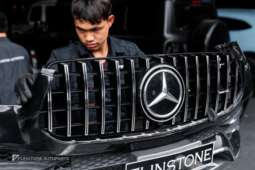 Mercedes Benz GLE กระจัง โลโก้ Biturbo