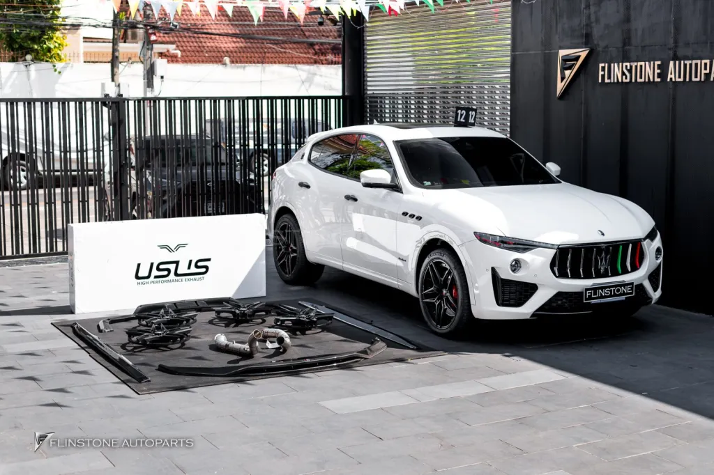 Maserati levante ล้อ Center lock Usus Downpipe Usus พาร์ทคาร์บอน Maxton Design กล่องจูน