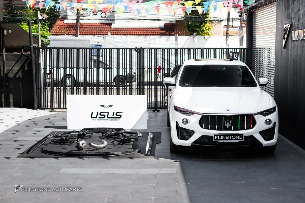 Maserati levante ล้อ Center lock Usus Downpipe Usus พาร์ทคาร์บอน Maxton Design กล่องจูน