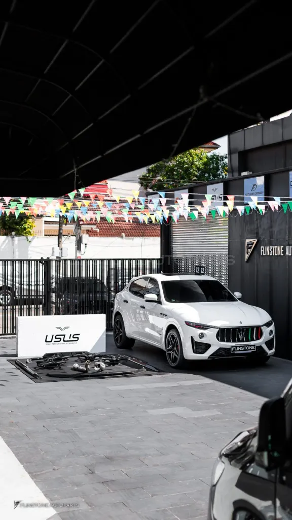 Maserati levante ล้อ Center lock Usus Downpipe Usus พาร์ทคาร์บอน Maxton Design กล่องจูน