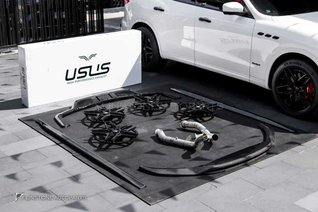 Maserati levante ล้อ Center lock Usus Downpipe Usus พาร์ทคาร์บอน Maxton Design กล่องจูน