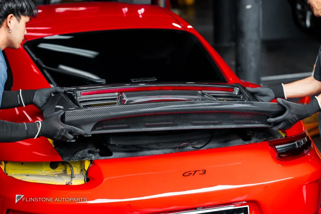 Porsche 991 ไฟหน้า Pdls พาร์ทคาร์บอนรอบคัน Usus