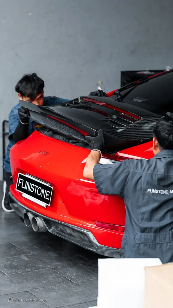 Porsche 991 ไฟหน้า Pdls พาร์ทคาร์บอนรอบคัน Usus