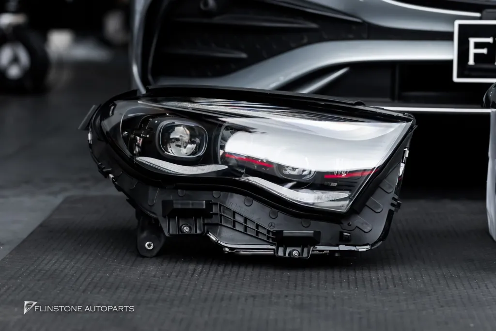 Mercedes Benz W214 ไฟหน้าแท้ กระจกคาร์บอน Usus