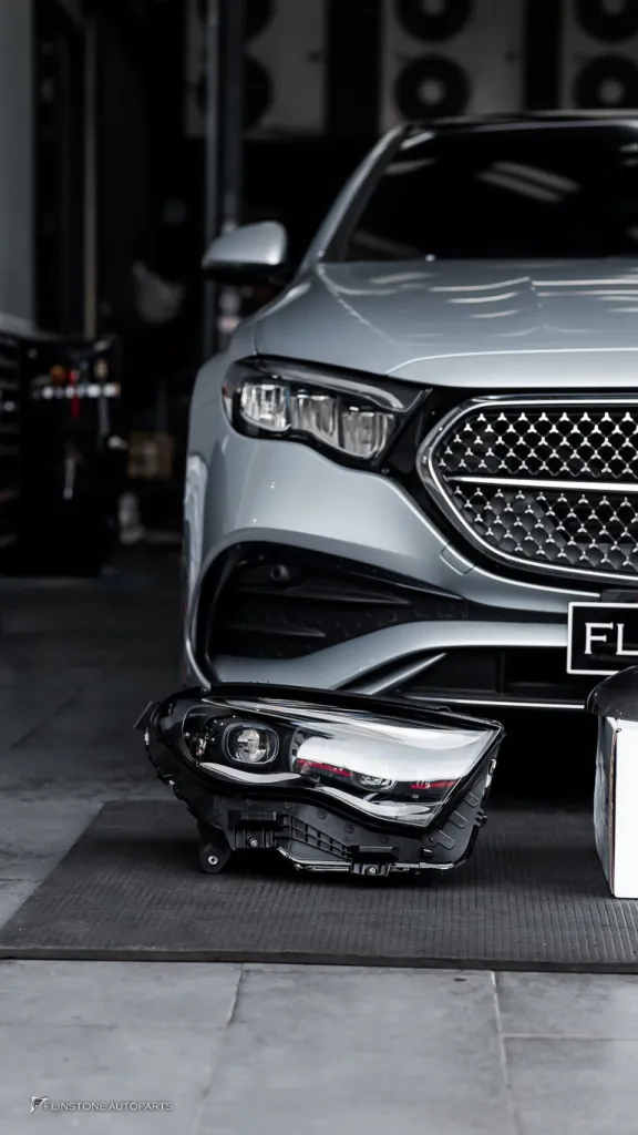 Mercedes Benz W214 ไฟหน้าแท้ กระจกคาร์บอน Usus