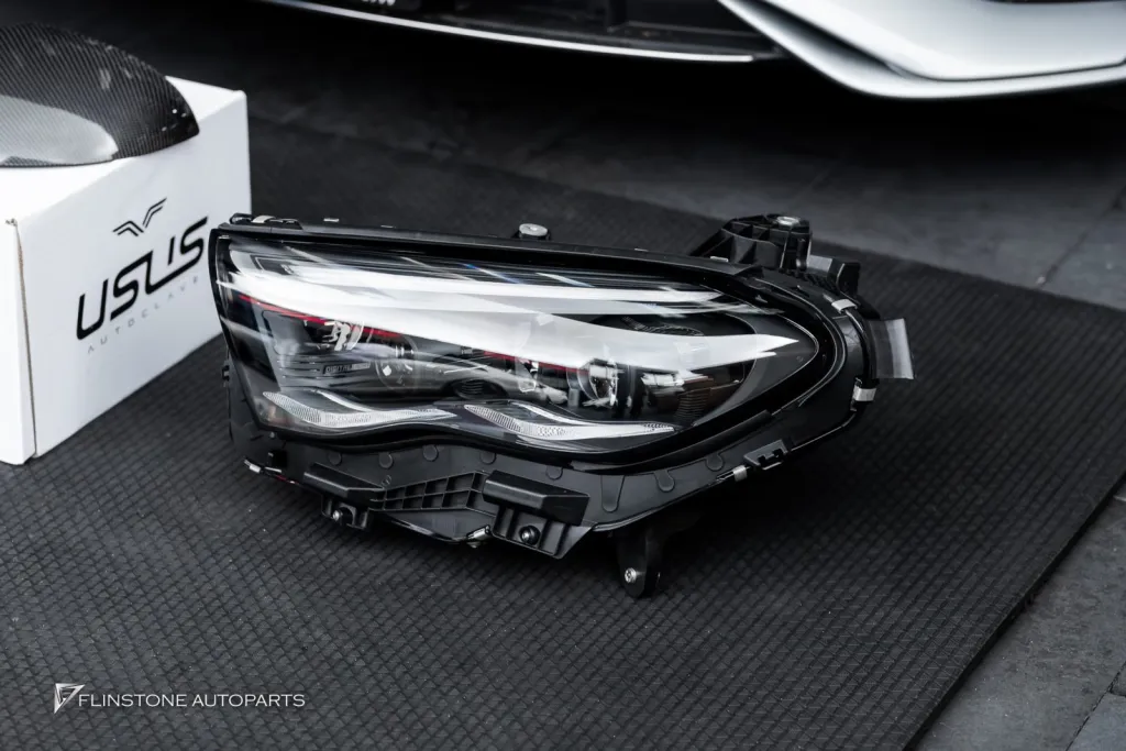 Mercedes Benz W214 ไฟหน้าแท้ กระจกคาร์บอน Usus