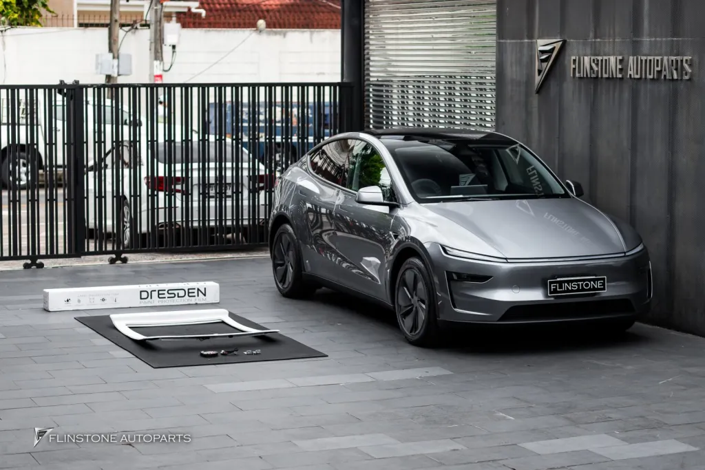 Tesla Juniper ม่านไฟฟ้า  ฟิล์มใสนอกใน (รูปรวม)