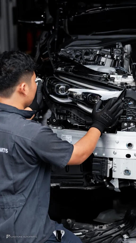 Mercedes Benz W214 ไฟหน้า Digital แท้