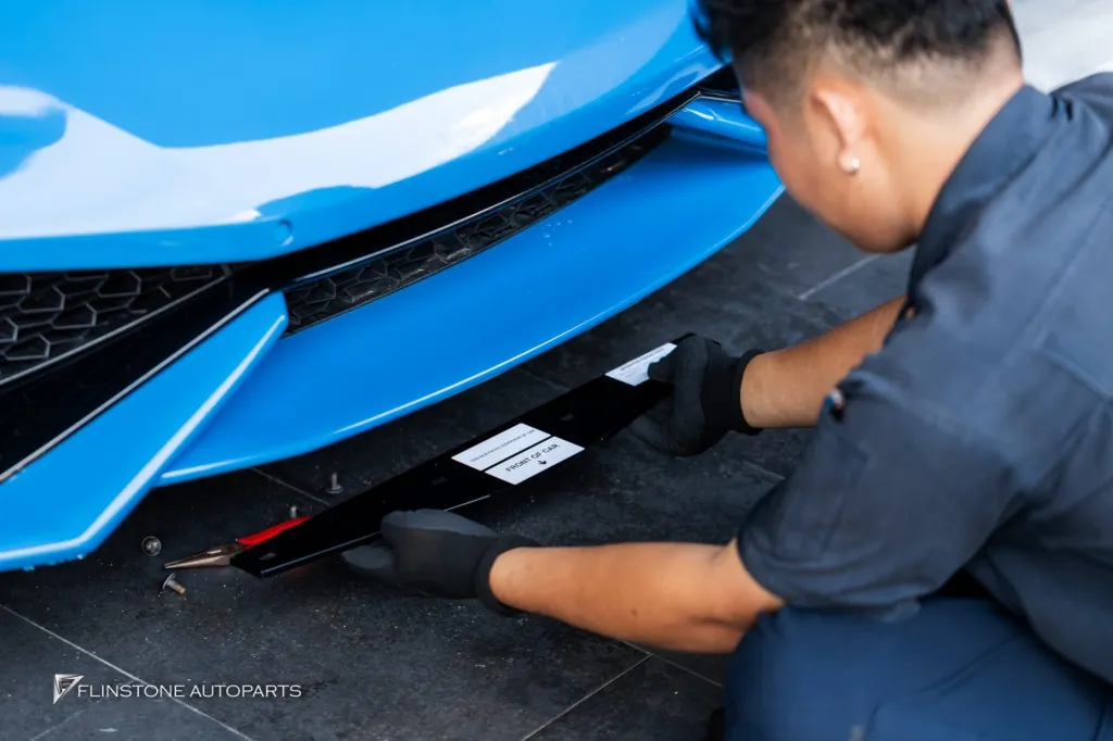 Lamborghini Huracan จอ android แท่นยึดป้ายทะเบียน