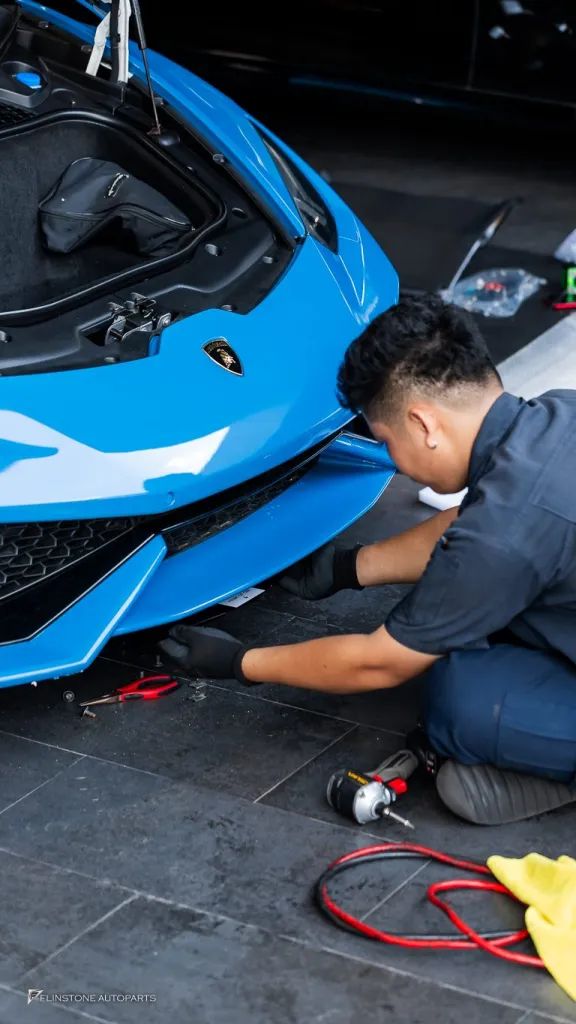 Lamborghini Huracan จอ android แท่นยึดป้ายทะเบียน
