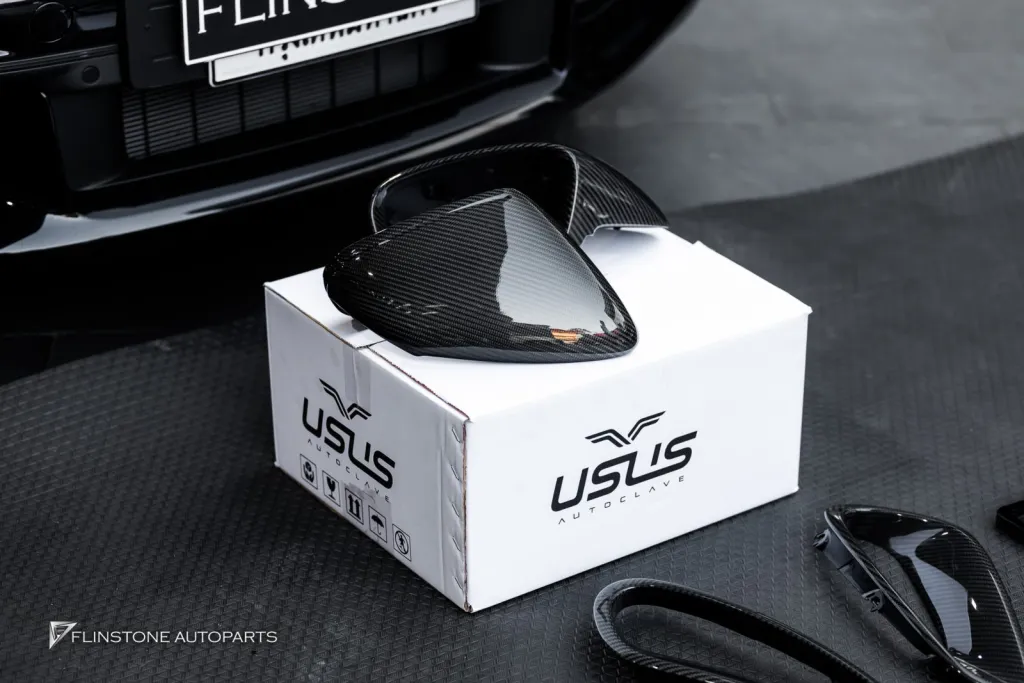 Porshce 992 TurboS ช่องลมคาร์บอน กระจก Usus กรอบป้าย
