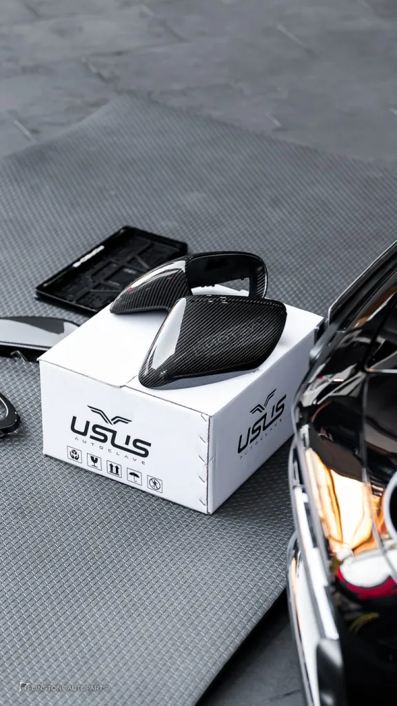 Porshce 992 TurboS ช่องลมคาร์บอน กระจก Usus กรอบป้าย