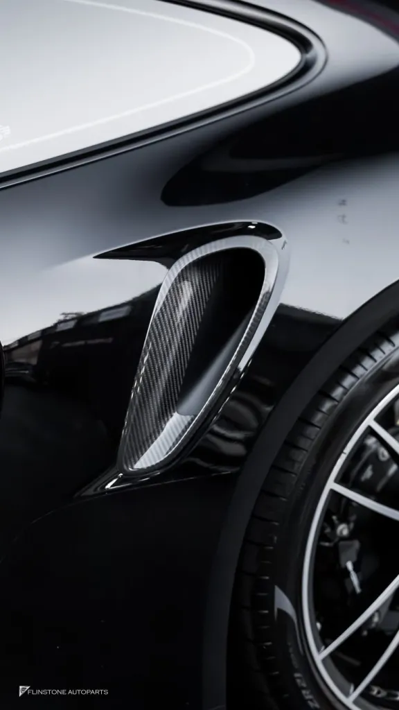 Porshce 992 TurboS ช่องลมคาร์บอน กระจก Usus กรอบป้าย