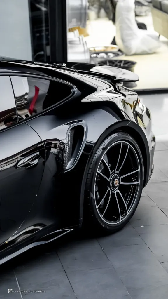 Porshce 992 TurboS ช่องลมคาร์บอน กระจก Usus กรอบป้าย