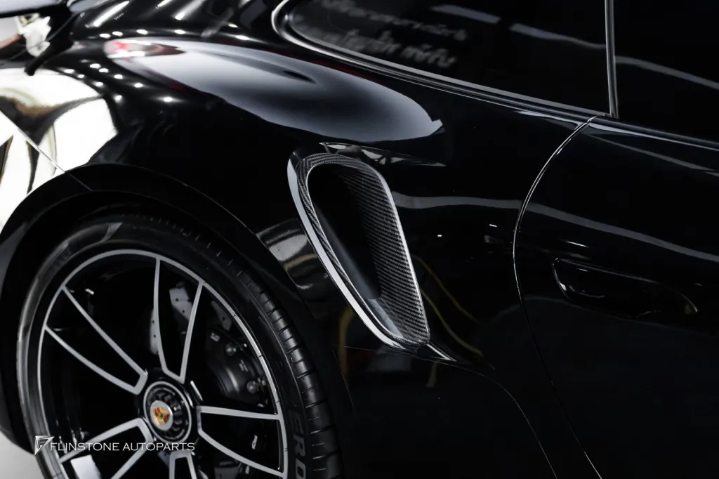 Porshce 992 TurboS ช่องลมคาร์บอน กระจก Usus กรอบป้าย