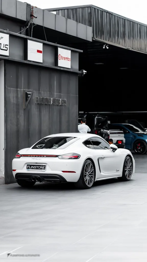 Porsche 718 Caymen Tail Lights Exhaust Tips