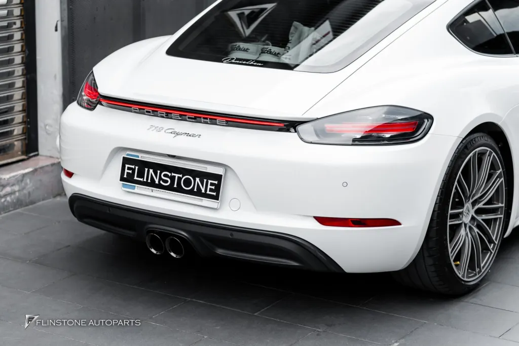 Porsche 718 Caymen Tail Lights Exhaust Tips