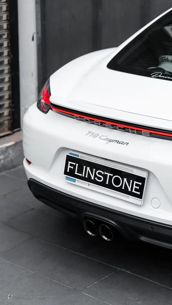Porsche 718 Caymen Tail Lights Exhaust Tips