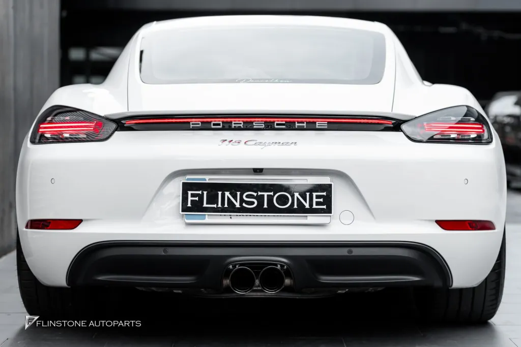 Porsche 718 Caymen Tail Lights Exhaust Tips