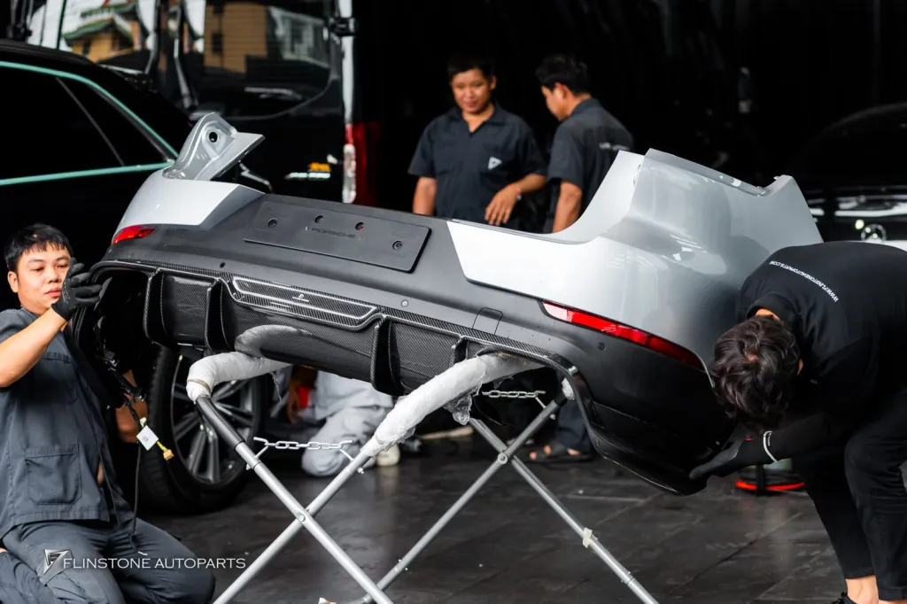 Porsche Cayenne 碳纤维部件 FD Design 排气尾喉